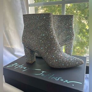 Betsy Johnson Cady Rhinstones Boots - Size 9